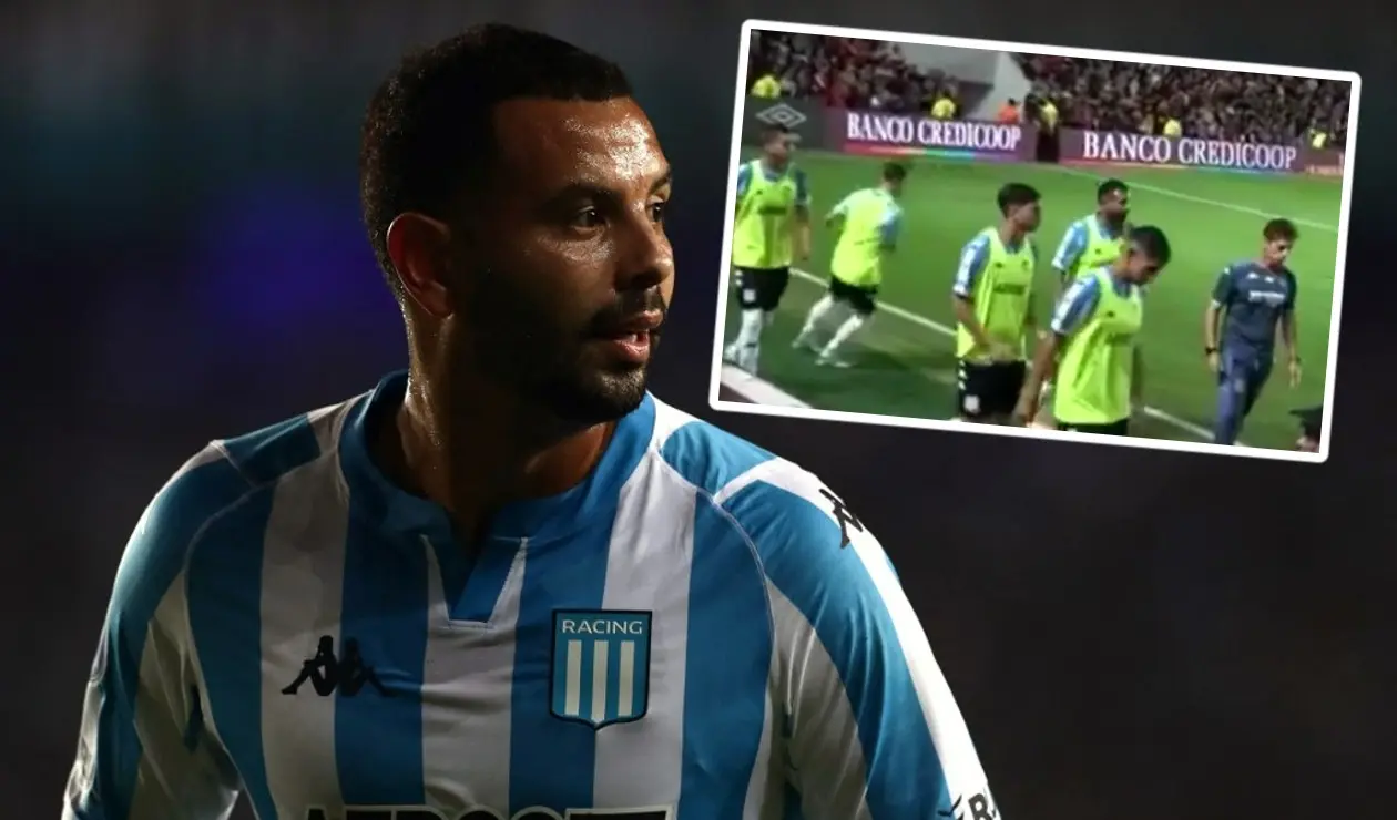 Edwin Cardona y su cruce con un hincha
