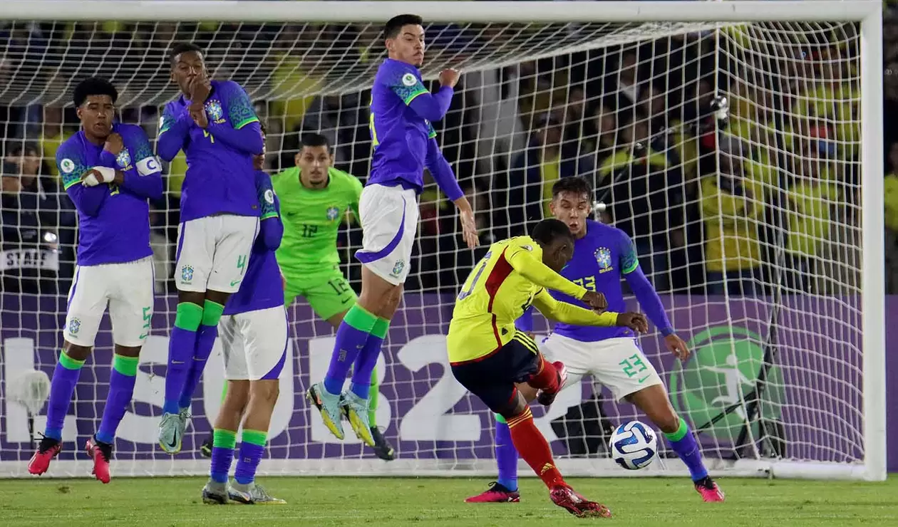 Colombia vs Brasil, Sudamericano sub 20