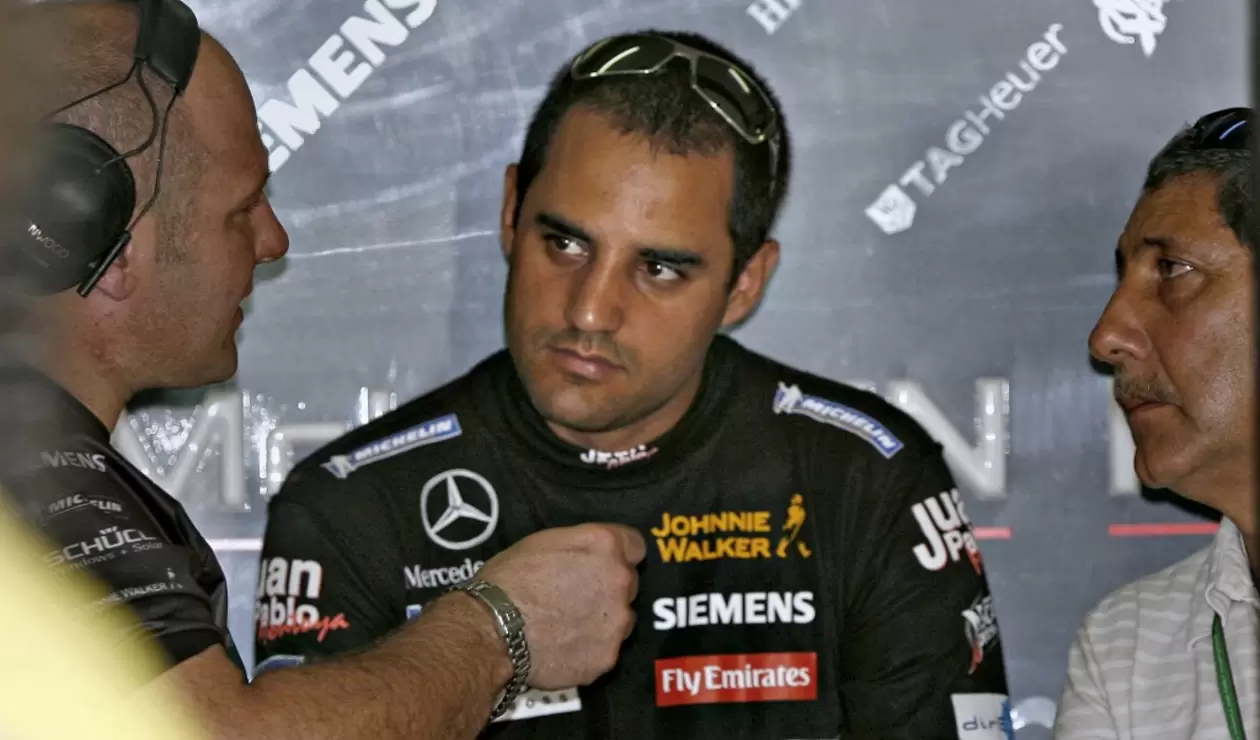 Juan Pablo Montoya en una de sus últimas carreras de Fórmula 1