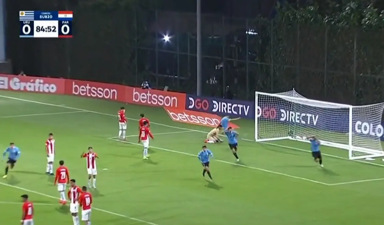 Gol de Uruguay en el Sudamericano sub 20