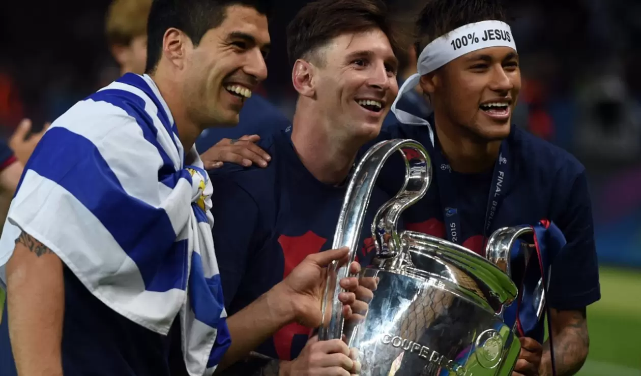 Lionel Messi, Luis Suarez y Neymar - MSN