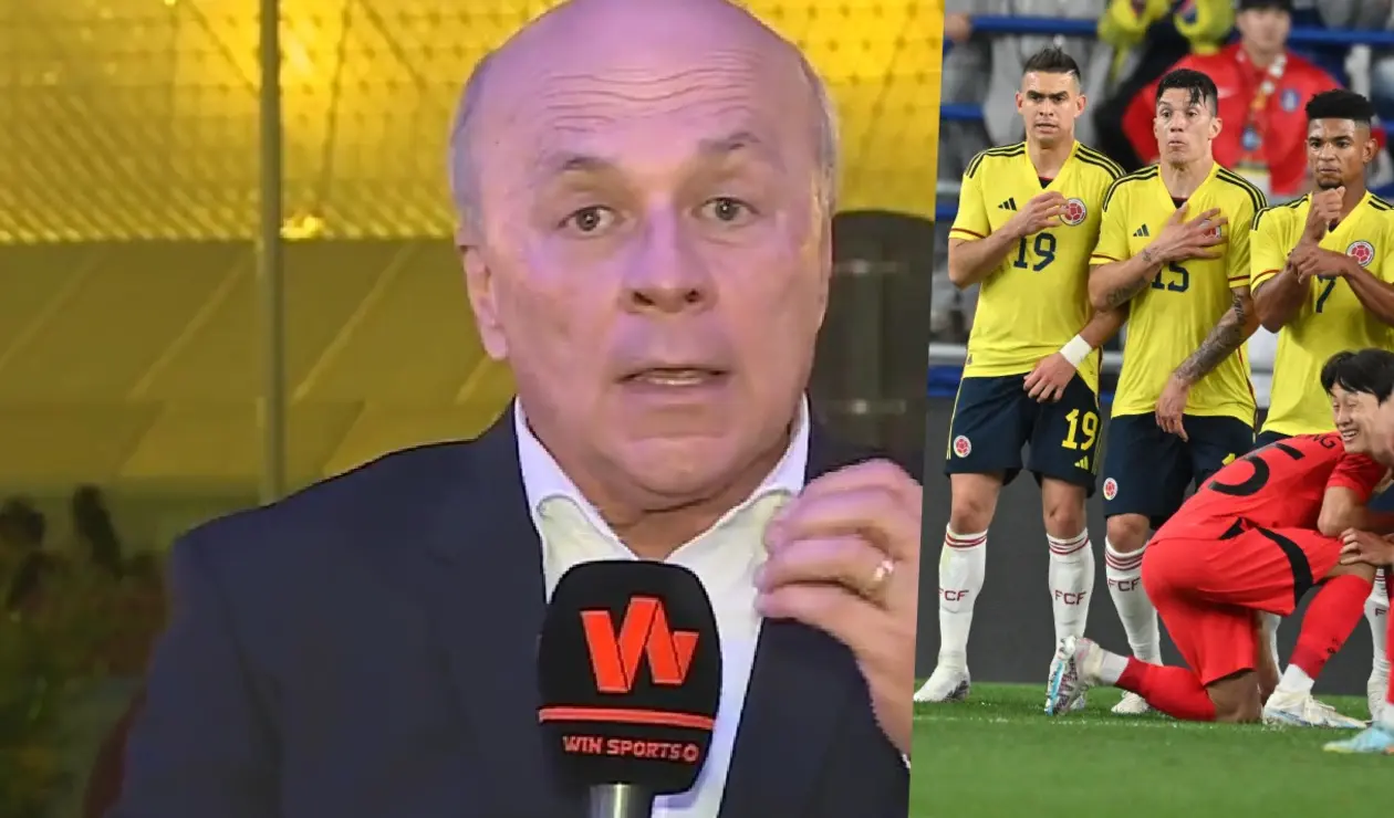 Carlos Antonio Vélez tras el partido de Colombia ante Corea del Sur