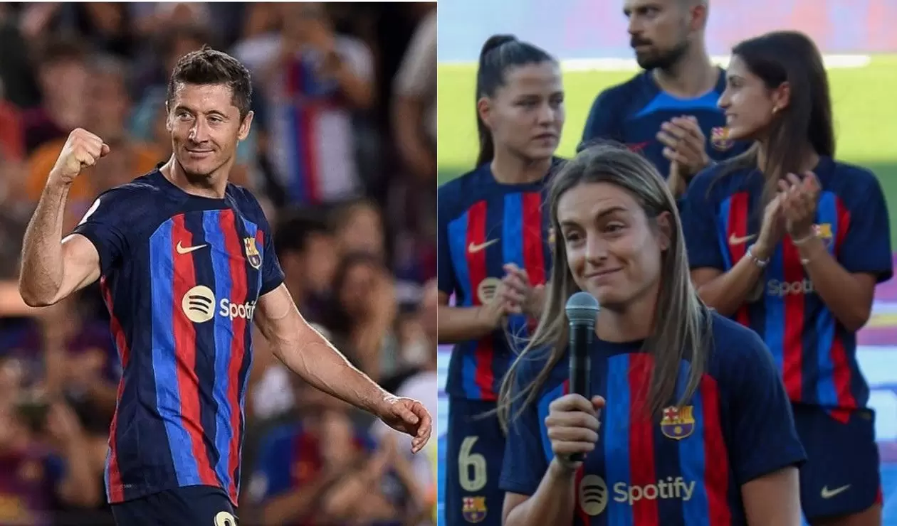 Lewandowski y FC Barcelona Femenino