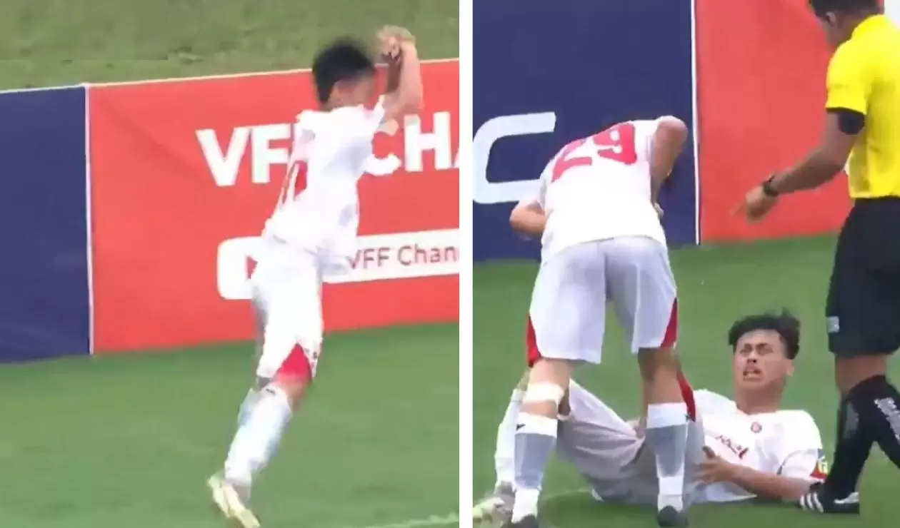 Futbolista imitó celebración de Cristiano y terminó lesionado