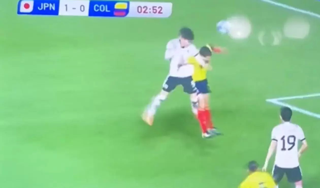 Gol de Japón contra Colombia