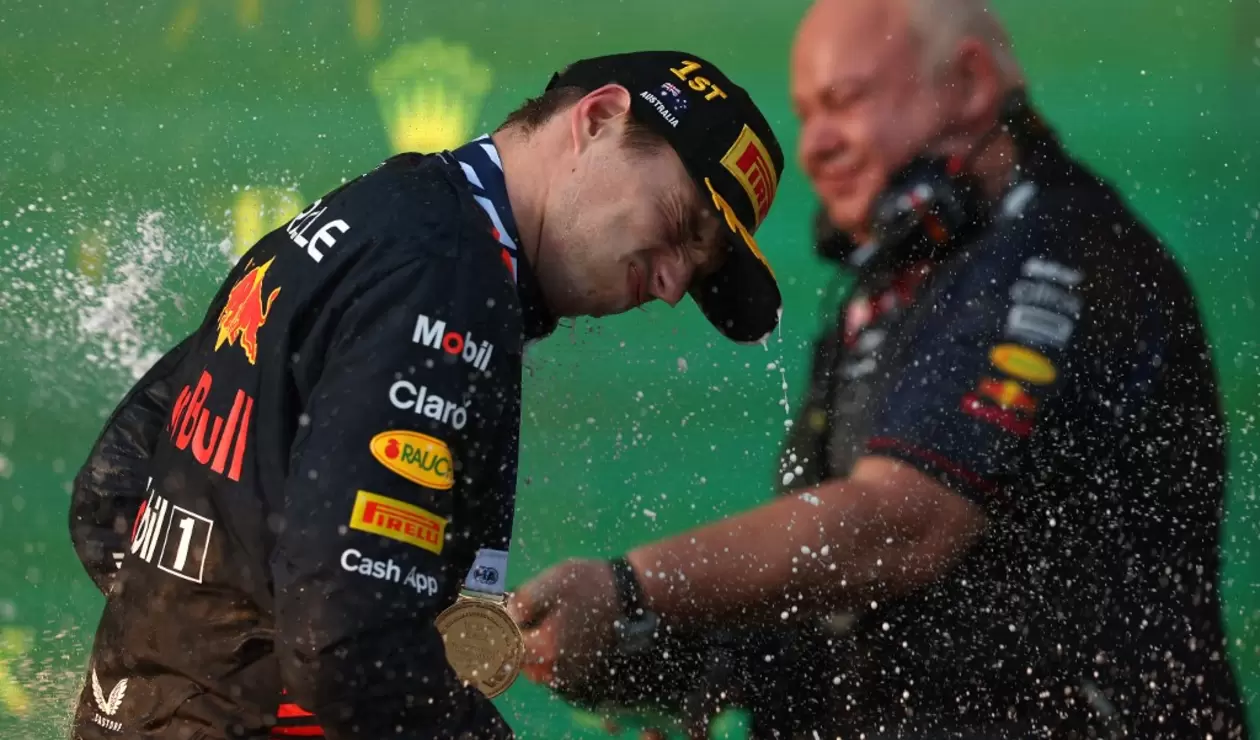 Max Verstappen tras ganar el Gran Premio de Australia de Fórmula 1