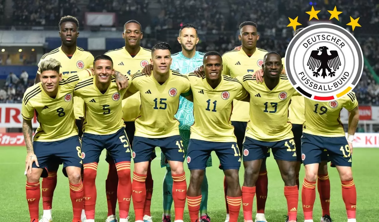 Colombia enfrentando a Alemania