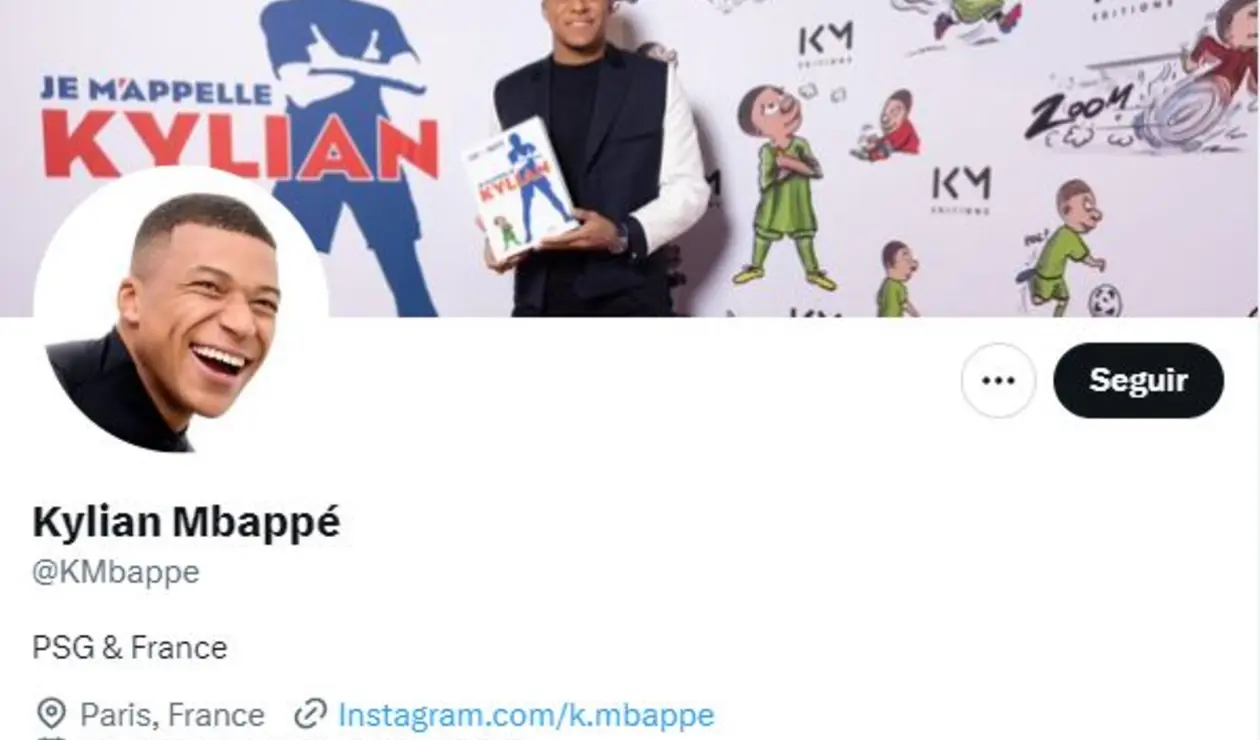Twitter de Mbappé
