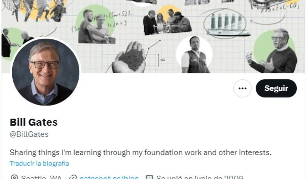 Twitter de Bill Gates