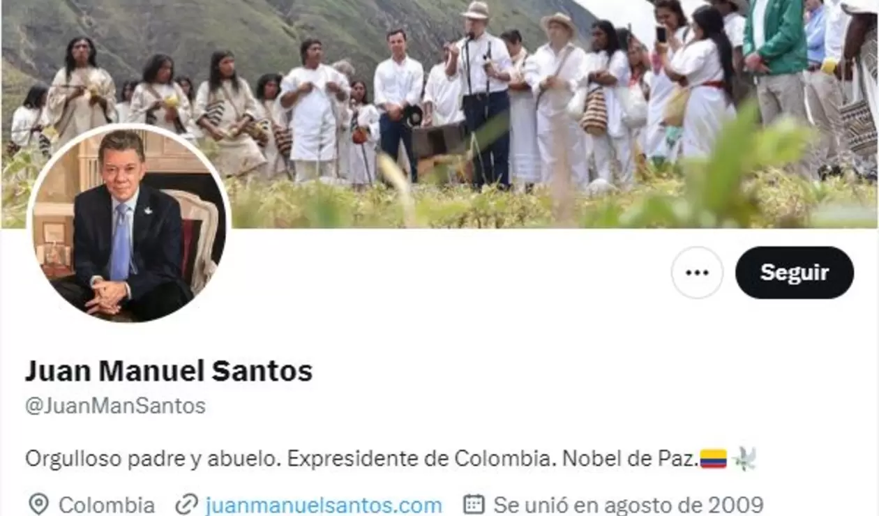 Twitter de Juan Manuel Santos