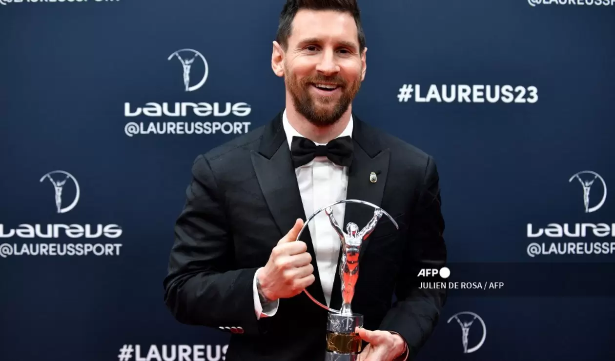 Messi con su segundo Premio Laureus