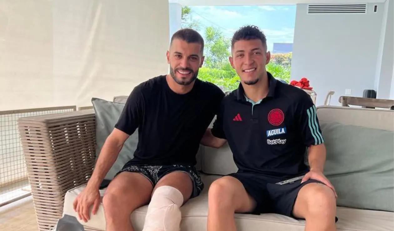 Iago Falque y Andrés Salazar