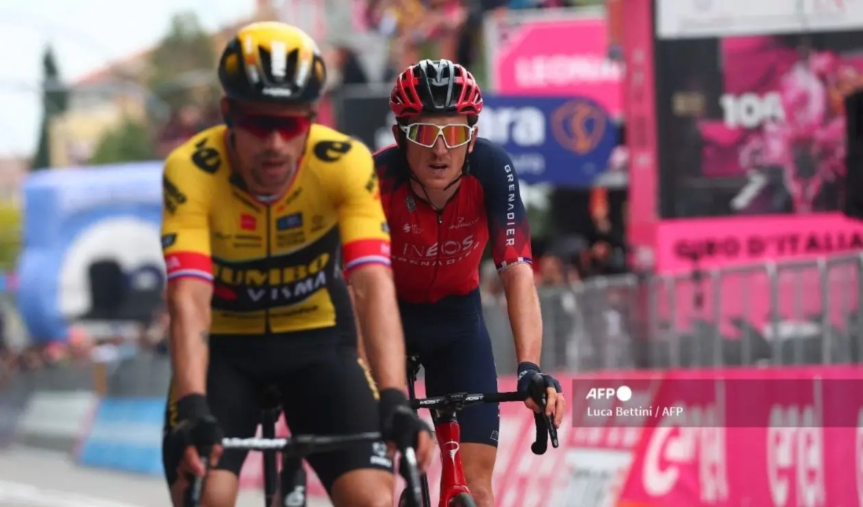 Primoz Roglic y Geraint Thomas
