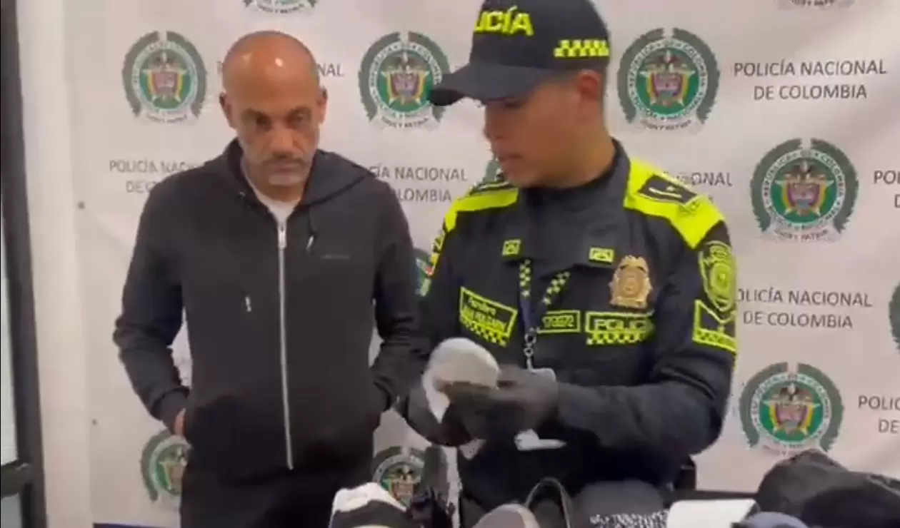 Diego León Osorio al momento de su captura hoy 5 de mayo de 2023