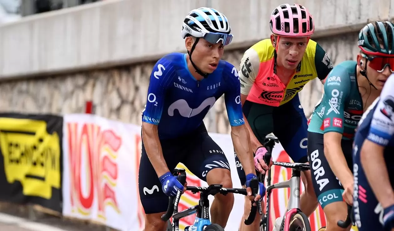 Einer Rubio en la etapa 16 del Giro de Italia 2023