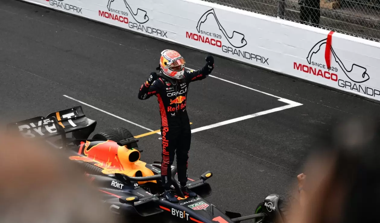 Max Verstappen tras ganar el Gran Premio de Mónaco de Fórmula 1