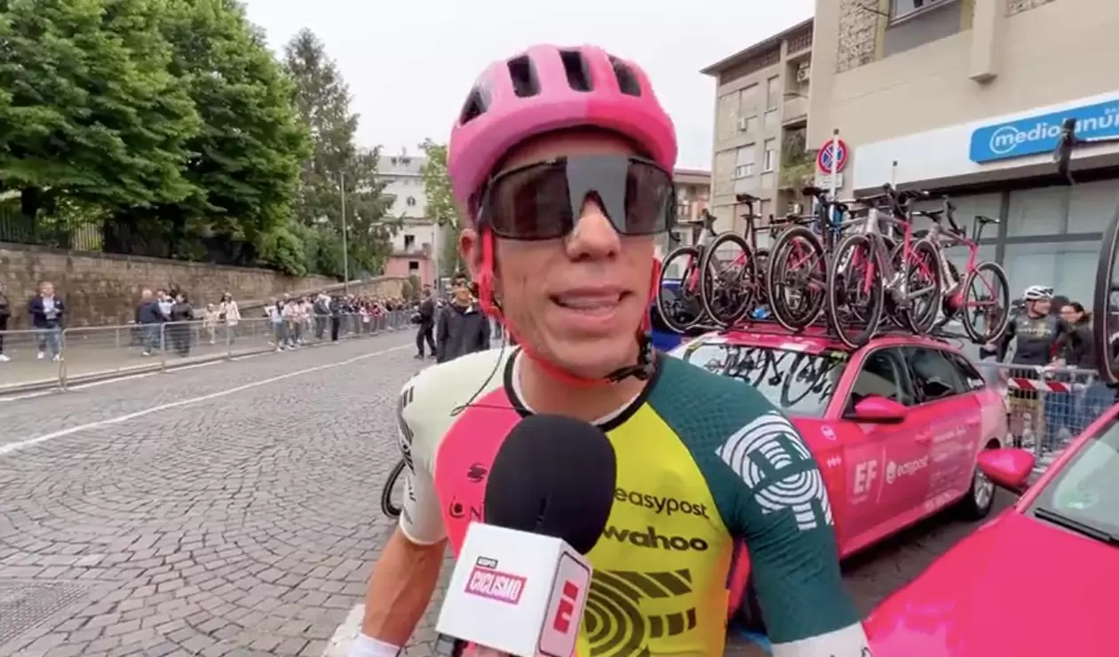Rigoberto Urán después de la etapa 8 del Giro de Italia 2023