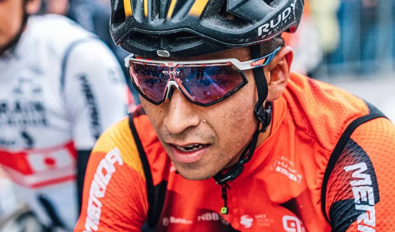 Santiago Buitrago en una etapa del Giro de Italia 2023