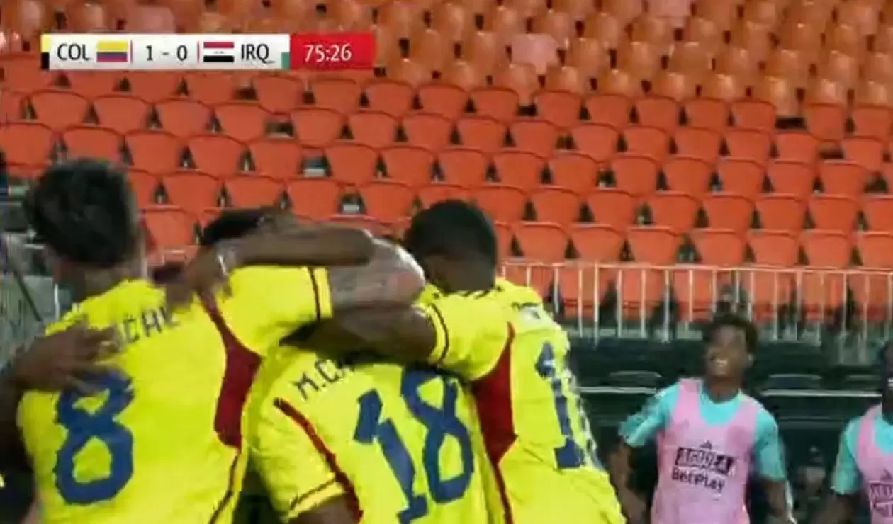 Colombia vs Irak, gol de Cassierra