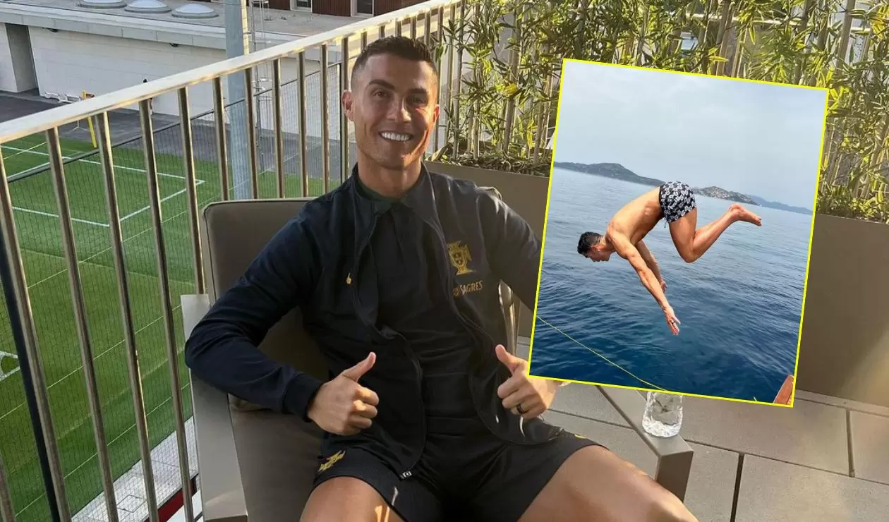 Cristiano Ronaldo en vacaciones
