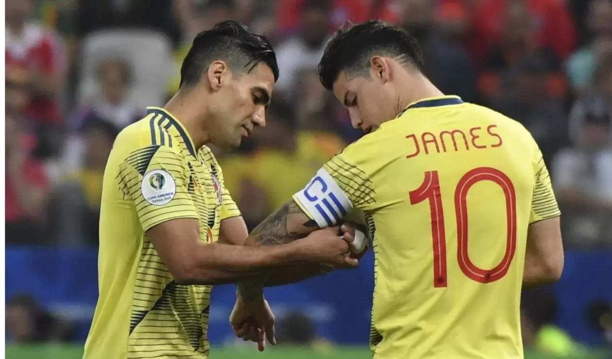 James Rodríguez y Falcao, Selección Colombia