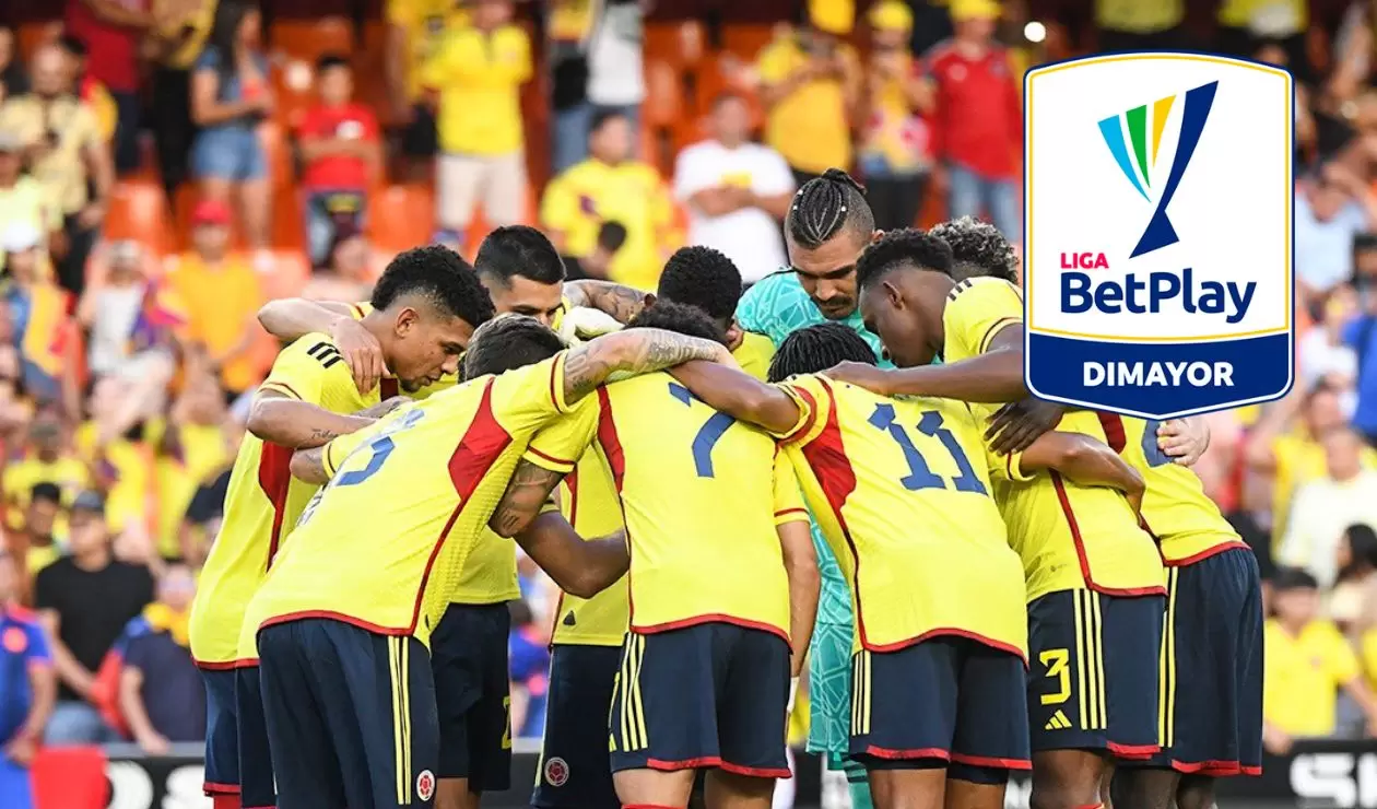 Selección Colombia con jugadores de la Liga Betplay en la fecha FIFA