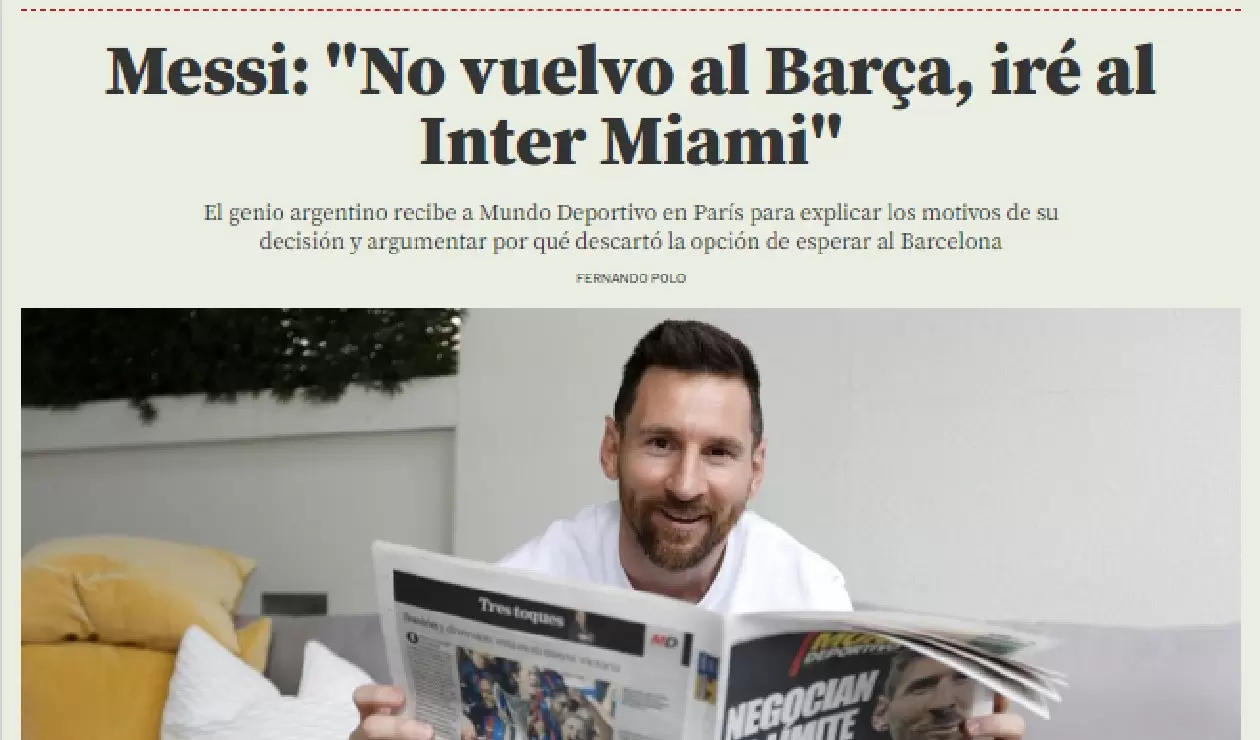 Messi jugará en el Inter de Miami