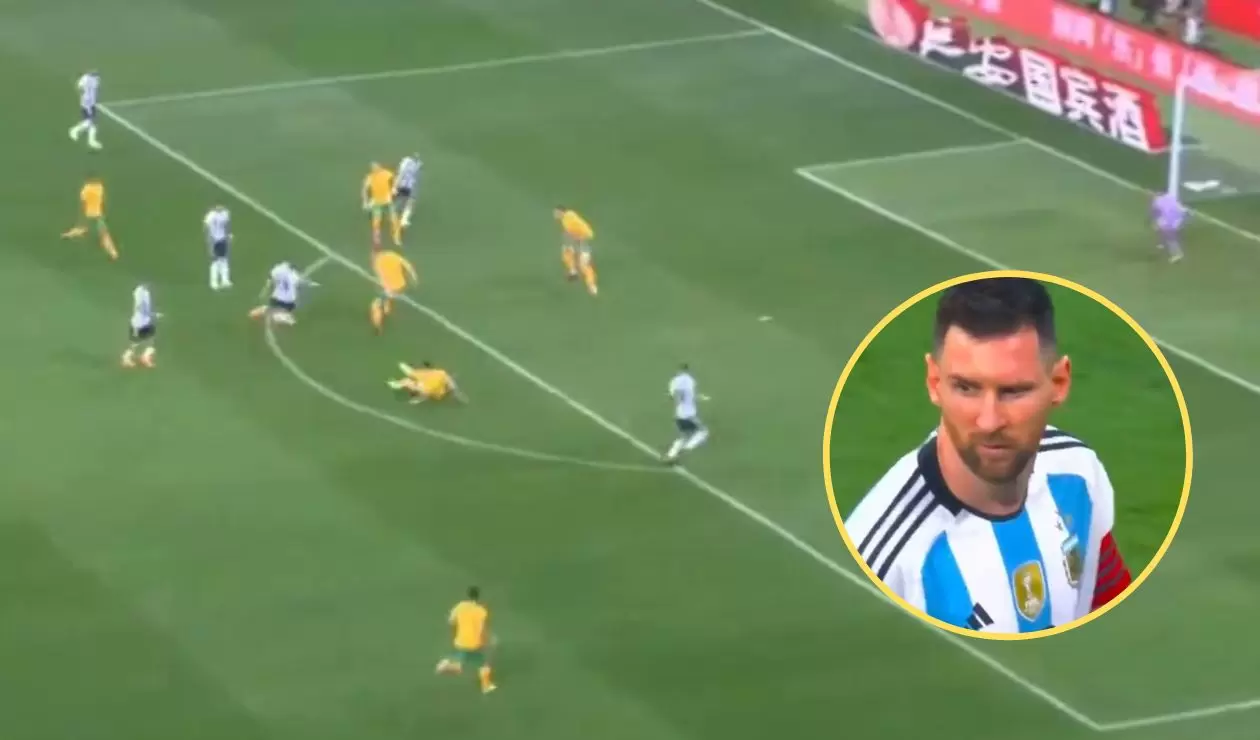Video del gol de Messi con Argentina en el amistoso ante Australia