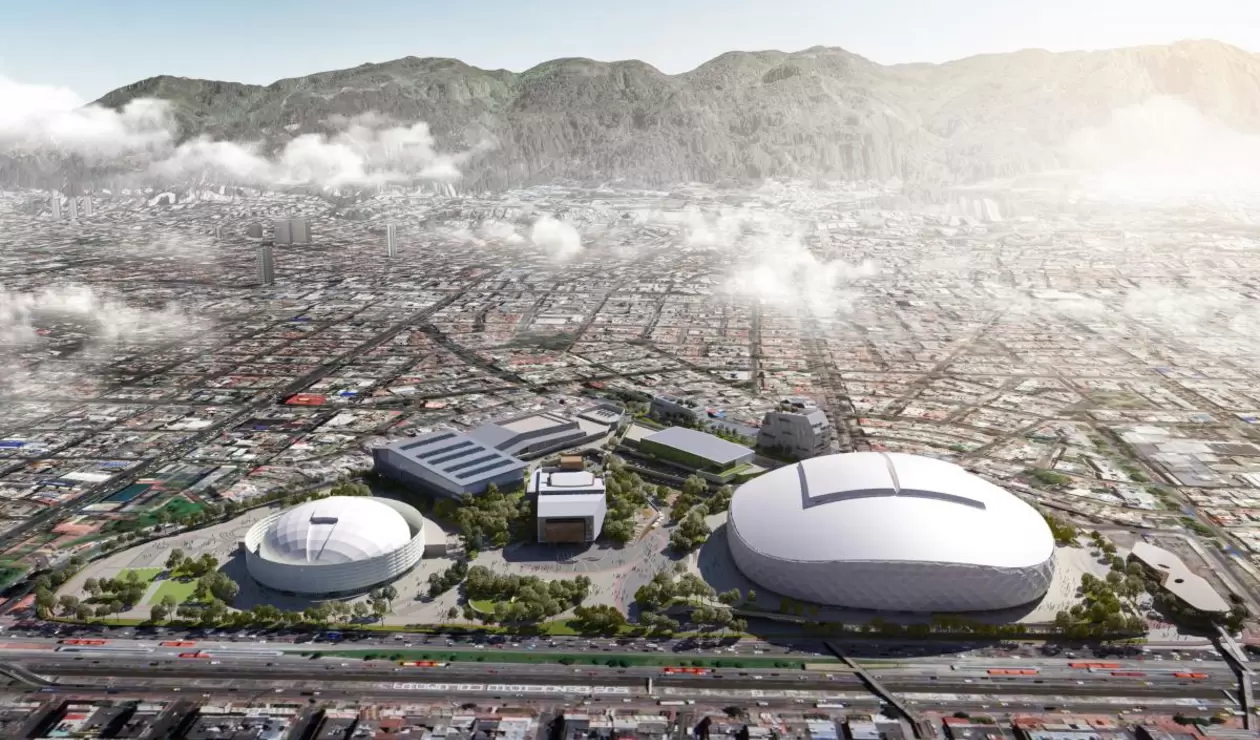 Panorámica de cómo quedaría el nuevo estadio El Campín