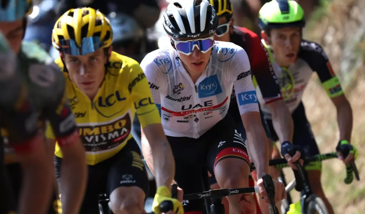 Jonas Vingegaard y Tadej Pogacar en el pasado Tour de Francia