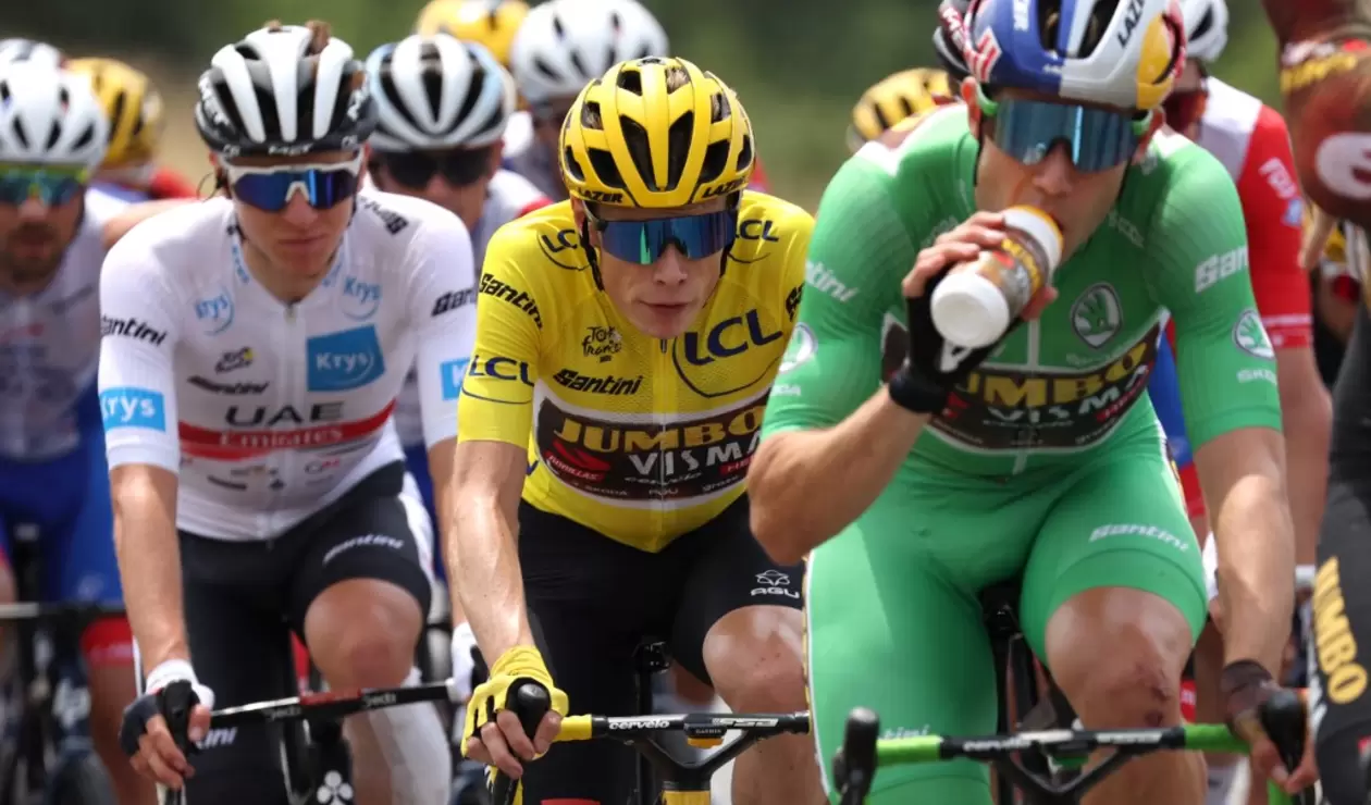 Vingegaard y Pogacar en el pasado Tour de Francia 