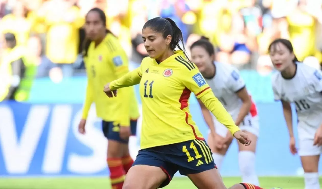 Catalina Usme con la Selección Colombia en el Mundial Femenino 2023
