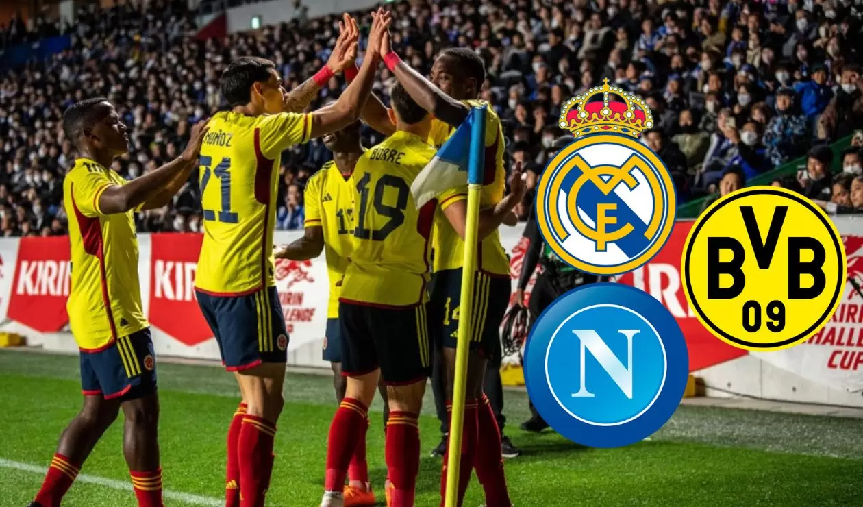 Selección Colombia - Real Madrid, Dortmund y Napoli