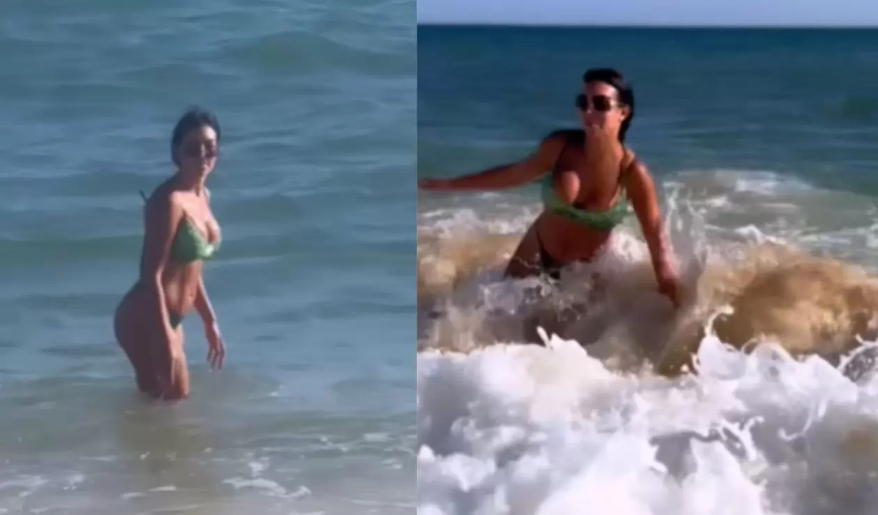 Georgina Rodríguez y su incidente en la playa