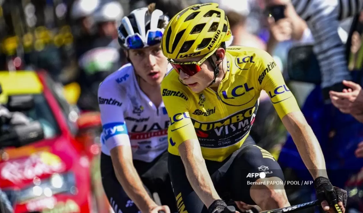 Jonas Vingegaard y Tadej Pogacar - Tour de Francia 2023, etapa 15