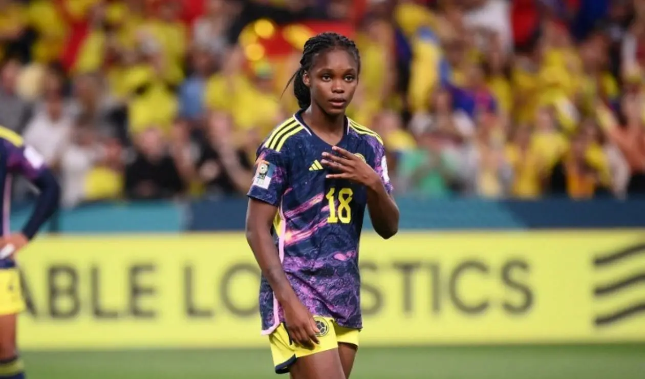 Linda Caicedo con la Selección Colombia en el Mundial Femenino 2023