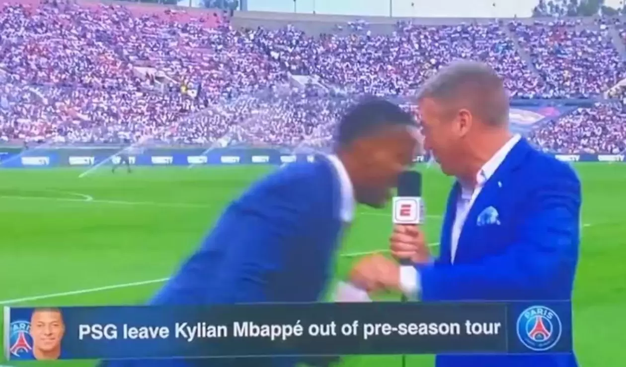 Periodista se desplomó en plena transmisión de Real Madrid vs Milan