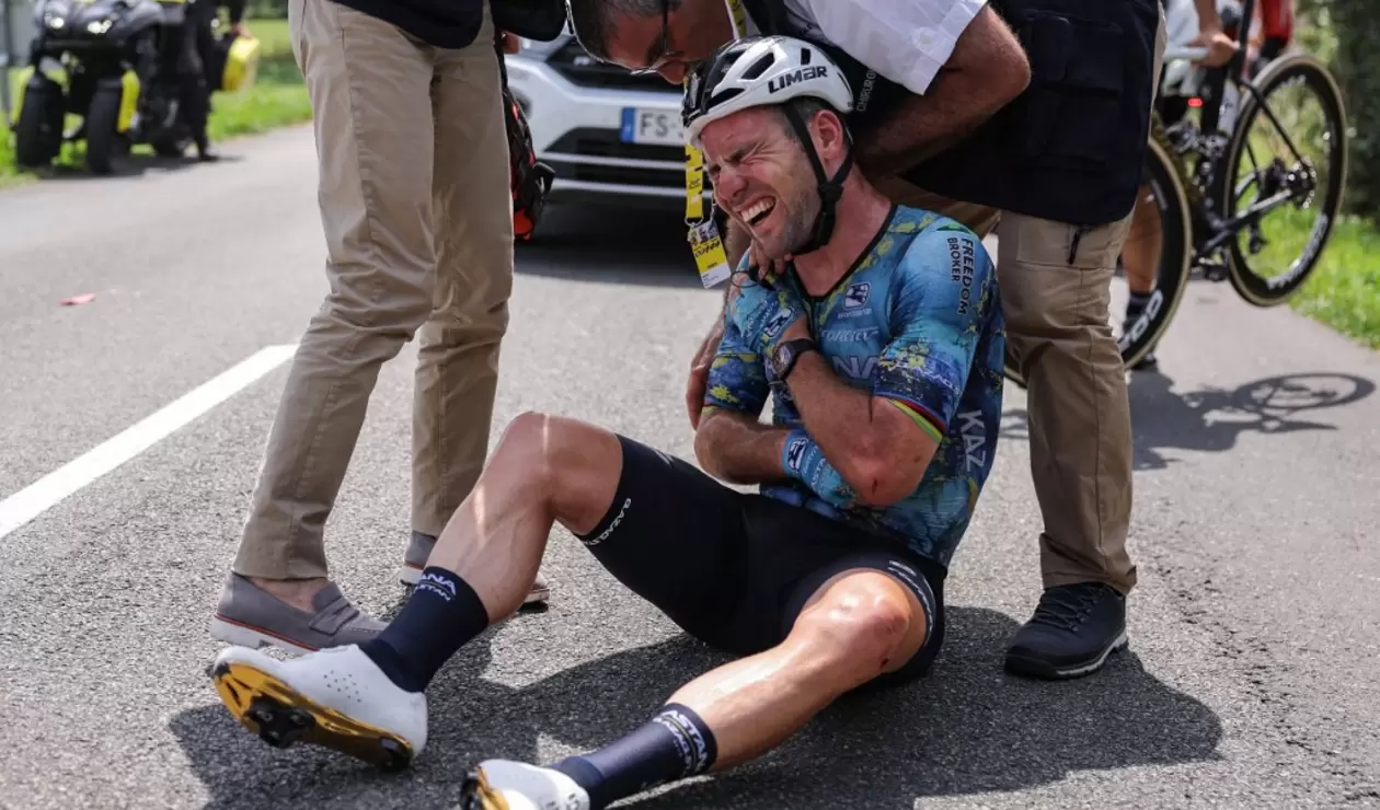 Mark Cavendish, ciclista del Astana que se tuvo que retirar del Tour de Francia