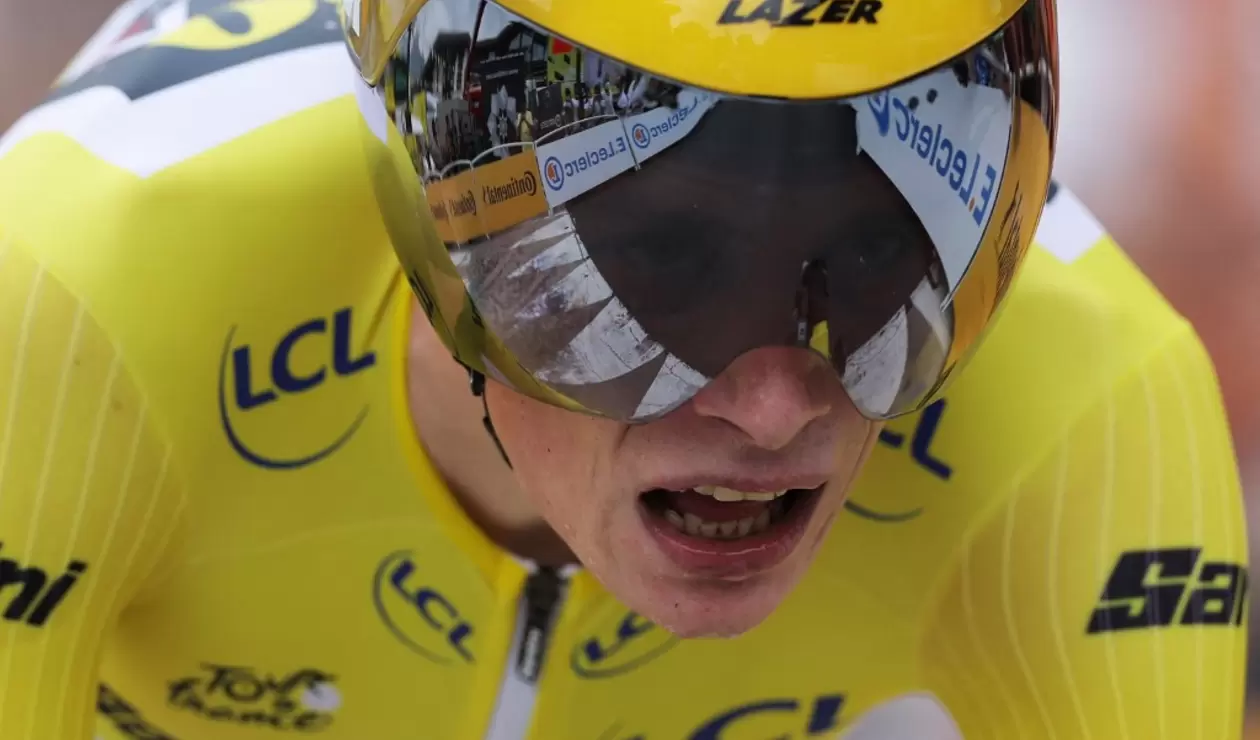 Jonas Vingegaard en la contrarreloj del Tour de Francia 2023