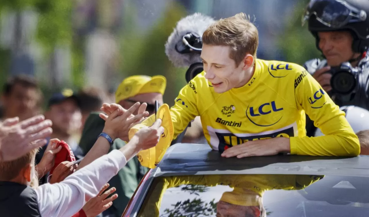 Vingegaard en Dinamarca tras ganar el segundo Tour de Francia