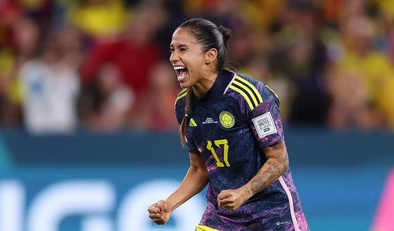 Carolina Arias con la selección Colombia en el Mundial Femenino 2023