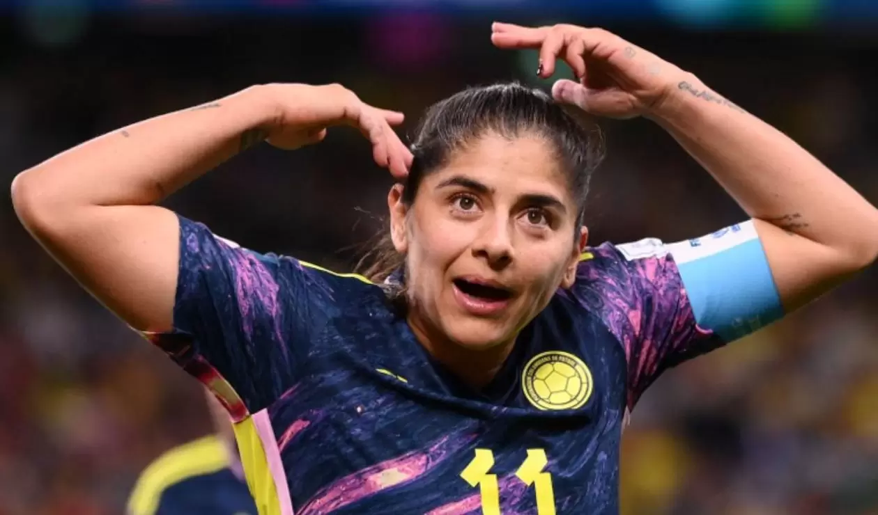 Catalina Usme con la selección Colombia en el Mundial Femenino 2023