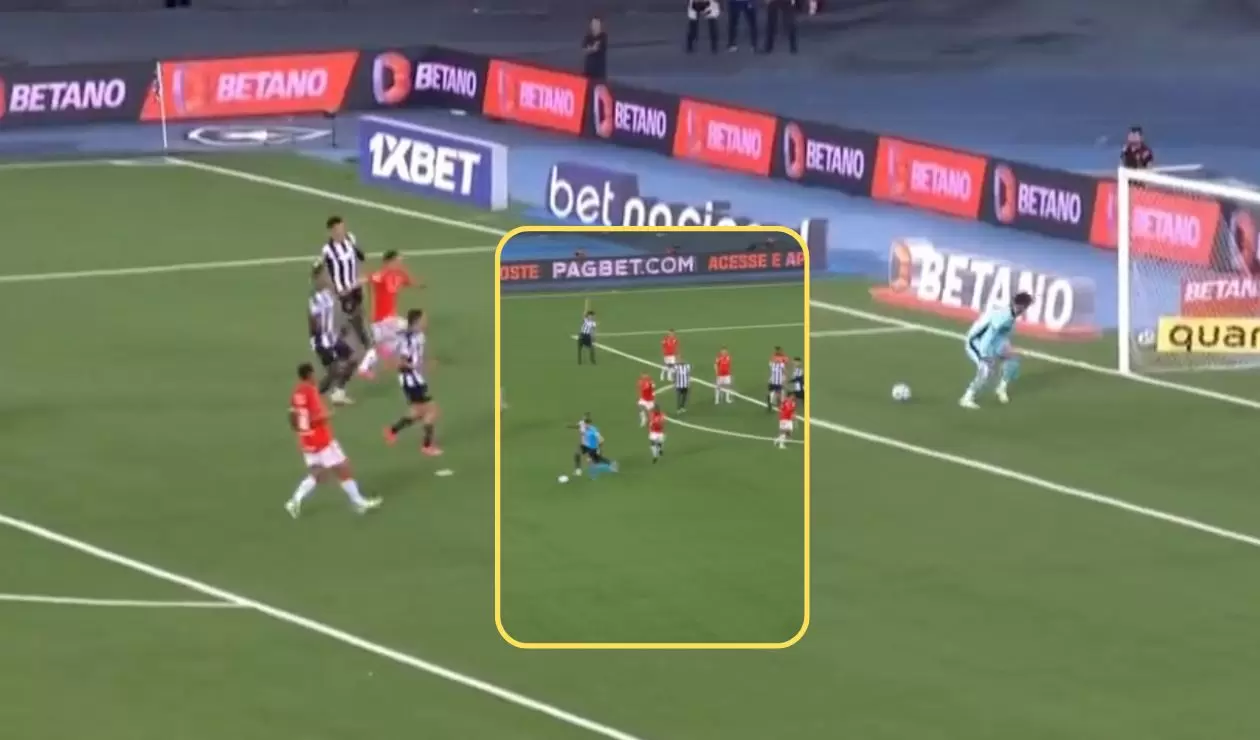 Video de errores en el duelo Botafogo vs Internacional