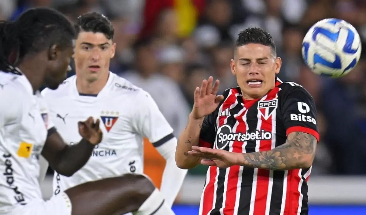 James Rodríguez: fecha y hora del próximo partido de Sao Paulo en Copa Sudamericana