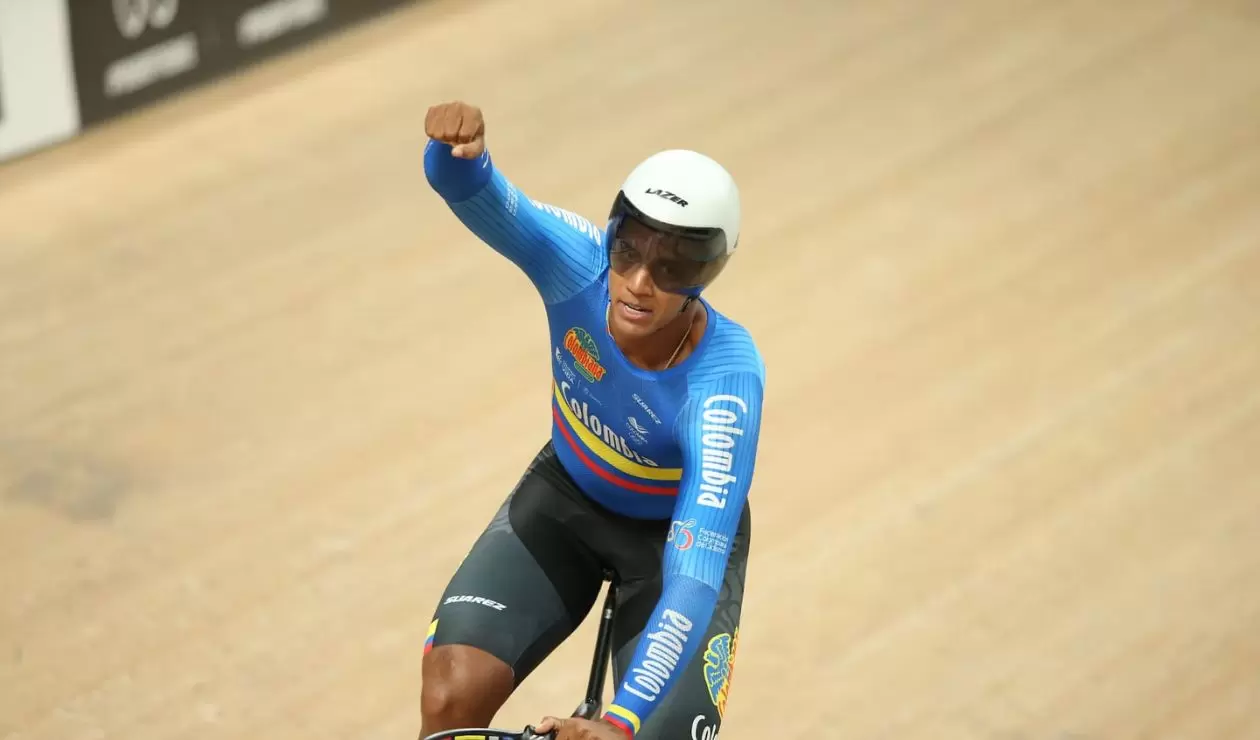 Kevin Santiago Quintero en los Mundiales de Ciclismo