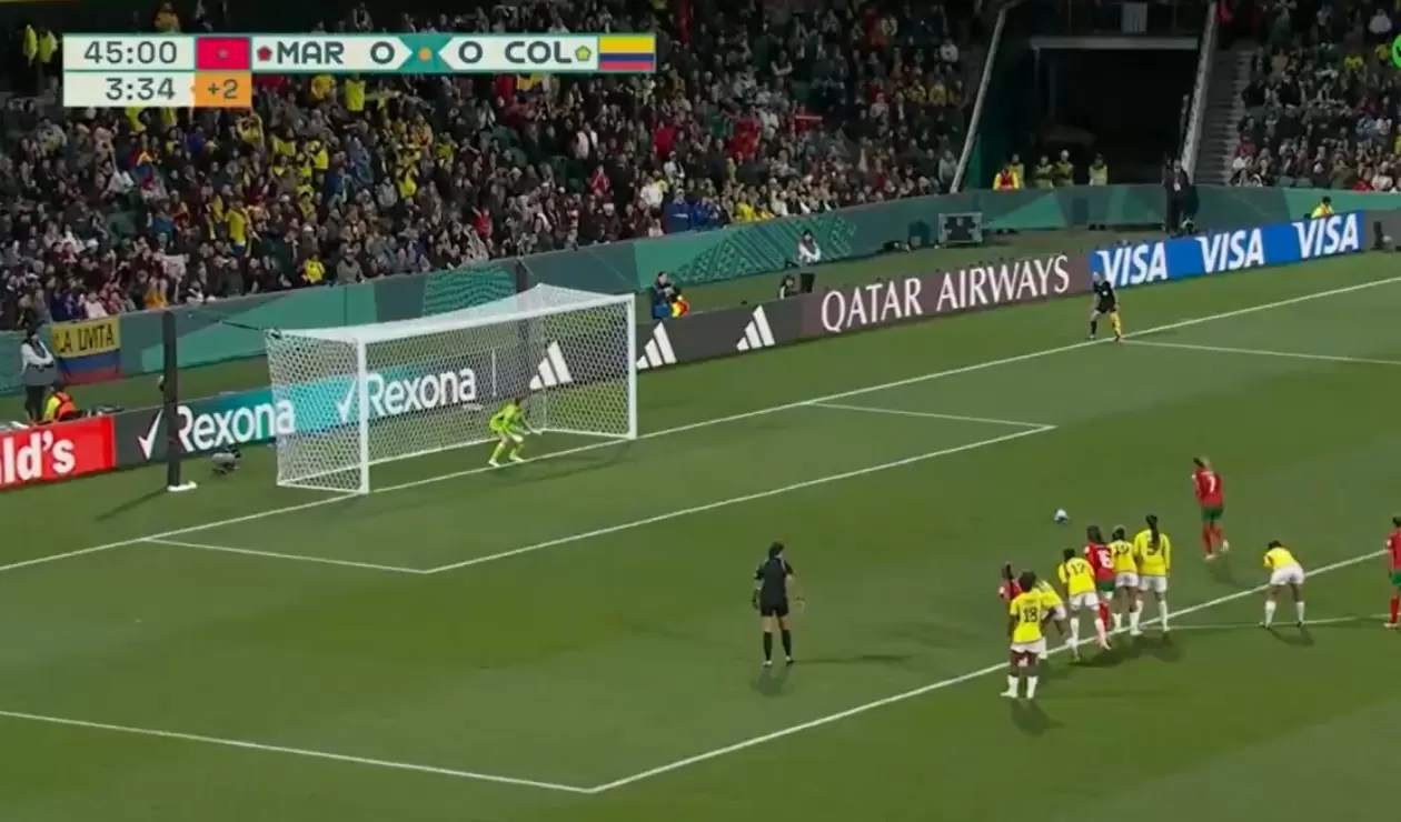 Gol de Marruecos vs Colombia en el Mundial Femenino 2023