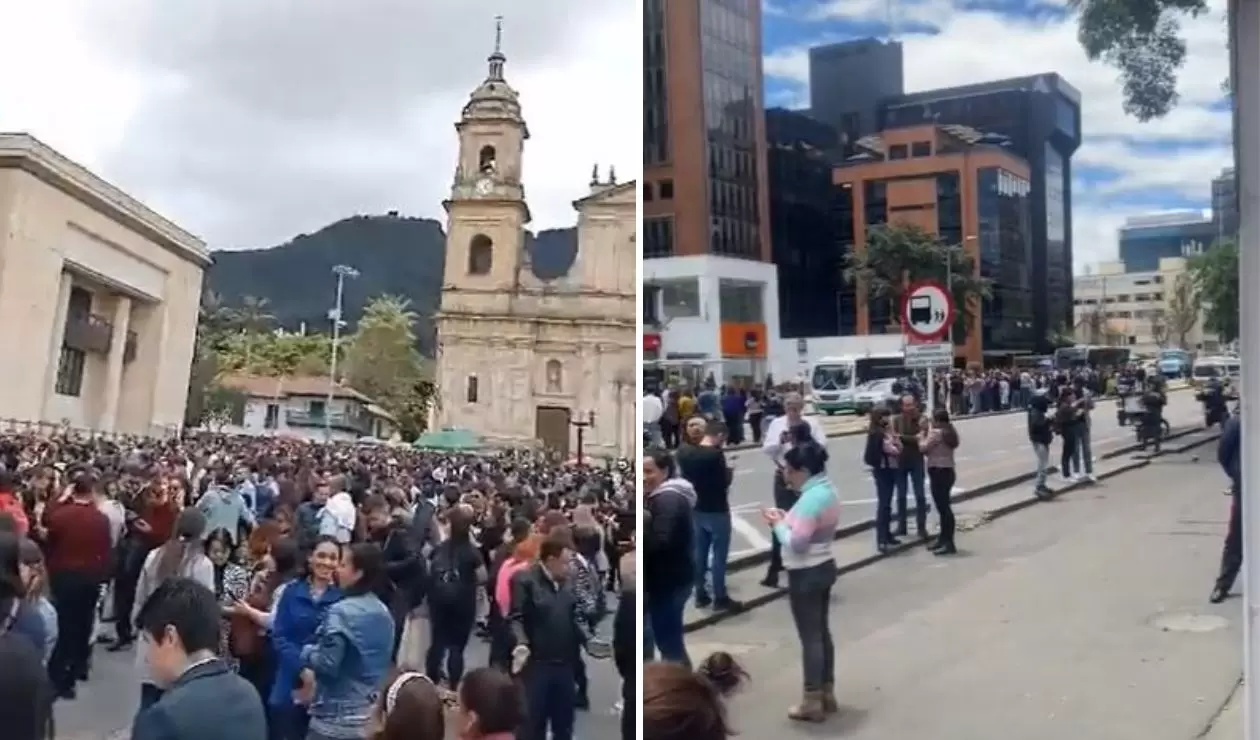 Videos del temblor en Bogotá