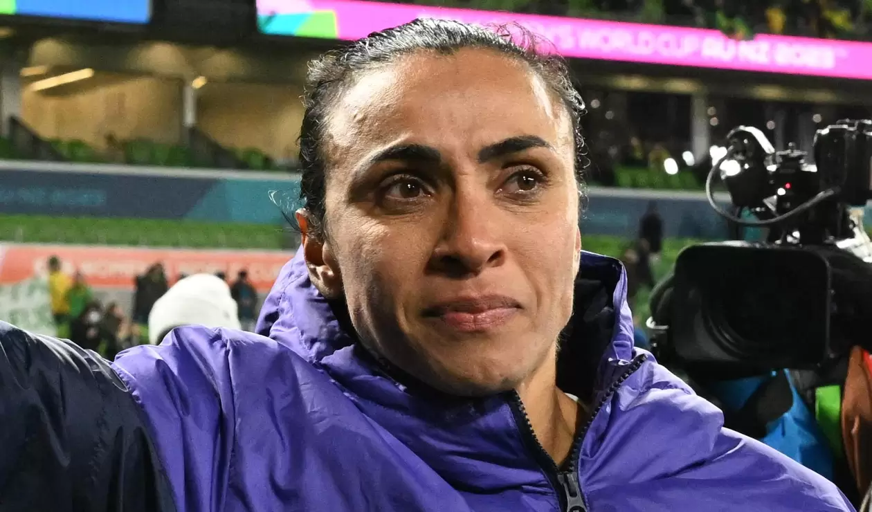 Marta tras el partido de Brasil ante Jamaica en el mundial femenino