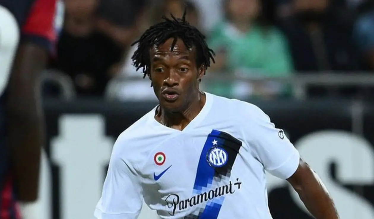 Juan Guillermo Cuadrado con el Inter