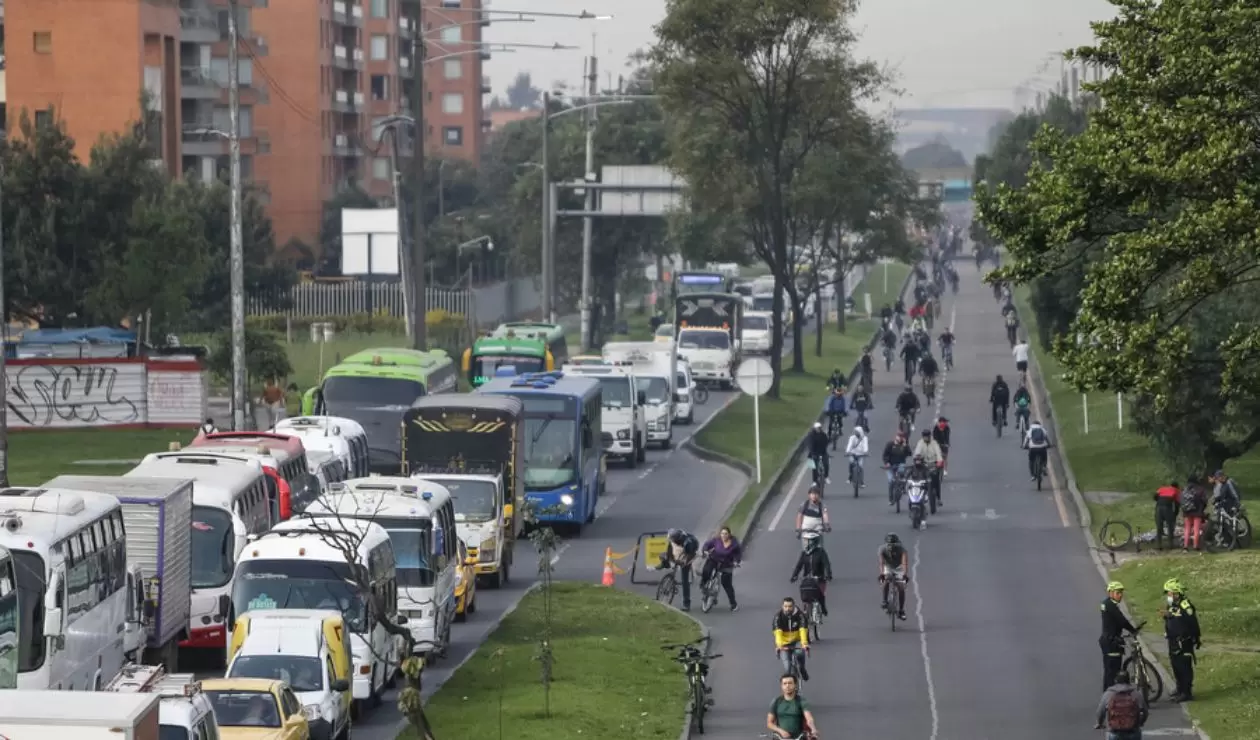 Día sin carro y sin moto en Bogotá